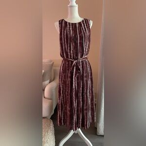 Banana Republic pleated midi dress, size 2